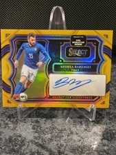 2025-26 Panini Select Fifa World Cup Andrea Barzagli Gold Prizm Auto 5/5 SP RARE picture