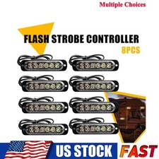 Car Truck Emergency Hazard Warning Flash Strobe Beacon Bar Light Amber/White picture