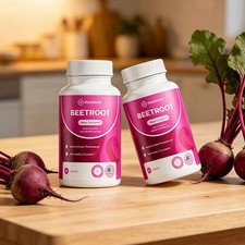 3/2pcs Rosabella Organic Beet Root Powder 1300mg Capsules Support Blood Pressure picture