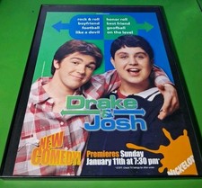 Drake And Josh Nickelodeon Print Ad 8.5x11 Framed 2004  picture