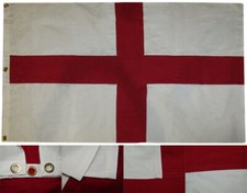 3x5 Embroidered Sewn St George Georges Cross 100% Cotton Flag 3'x5' House Banner picture