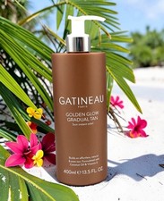 NEW- Gatineau Paris GOLDEN GLOW Gradual TAN Soin Instant 13.5 fl oz 400 mL Pump picture