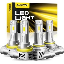 4/8x AUXITO 9005 H11 LED Headlights Combo Bulbs 6500K High Low Beam White Bright picture