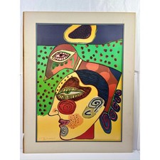 Corneille Lithograph – Tête de Femme et Oiseau Pensif, CoBrA Art (Artist Proof) picture