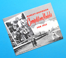 Original 1955 Harley Davidson KR KRTT KHRM KHRTT Competition Motorcycle Brochure picture