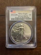 2013-W Silver American Eagle MS70 PCGS - First Strike Label picture