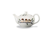 Marusan Miyamoto Kutani Ware Teapot With Sparrow Design And Tea Strainer Ap8-04_ picture