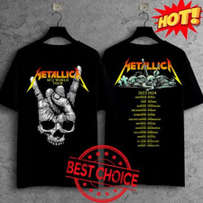 SALE Metallica Band Metal Tour 2023 2024 M72 Tour Music Event T-Shirt picture