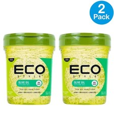 Eco Style Olive Oil Styling Gel Max Hold Alcohol Free 32oz 2 Pack Bundle 11/2027 picture