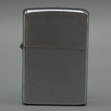 Vintage Zippo Lighter Brushed Chrome Pat 2517191 Bradford PA 1950s/60s Windproof picture
