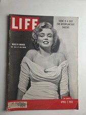 LIFE Magazine April 7 1952 Marilyn Monroe First LIFE Cover UFO Flying Saucers picture