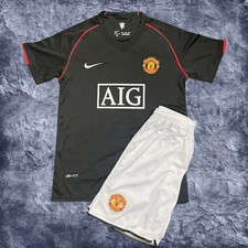 2018 Manchester United Kids Retro Away Soccer Kit - Cristiano Ronaldo Edition picture