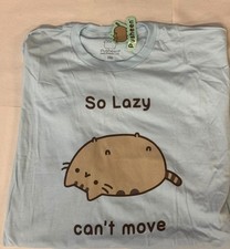 Pusheen Cat Graphic T-Shirt - So lazy can't move picture