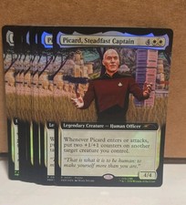 Star Trek MTG Promo Magic Card: Picard Steadfast Captain P 0001 Foil ST60 Movie picture