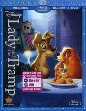 Lady and the Tramp Blu-Ray/Dvd Diamond Edition no dvd picture