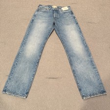 MADEWELL The 1991 Straight-Leg Jeans Men’s 30x32 Blue Light Wash Button Fly NWT picture