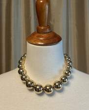 NIP Large Trendy Chunky Ball Gold Necklace picture