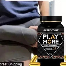 Play More Powerful African Herbs 25-in-1 Shilajit 60 Caps 800mg picture