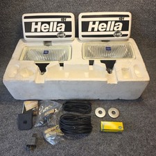 Vtg NOS Hella 181 Halogen Yellow Fog Lamps with Covers Made in Germany picture