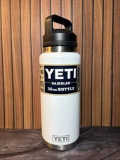 YETI Rambler 36 oz White Vacuum Insulated Stainless Steel Water Bottle NEW picture