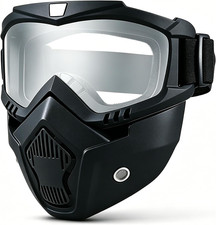 Paintball Full Face Mask Anti Fog Goggles Tactical Motorcycle Ski Protection picture