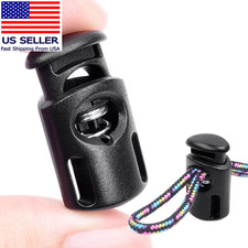 12 PCS Plastic Spring Cord Locks for Drawstring, Paracord Toggle Stopper Clasp E picture