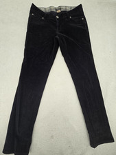 Arizona Jean Co Women’s Corduroy Pants 9 Black Stretch Flat Front Straight Men picture