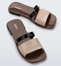 Melissa Mel Ivy Slide Brown/Beige NIB Size 7 (Eu38) picture