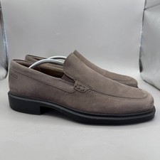 ECCO Helsinki 2 Slip-On Oxford Dress Shoes Mens Size 10.5 Taupe Water Resistant picture