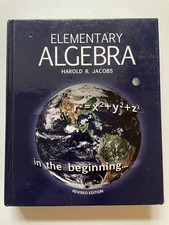 Elementary Algebra by Harold R. Jacobs (1979, Hardcover) Revised Edition picture