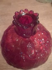 Fenton Candle Holder   Ruby Red .fenton.  Red picture