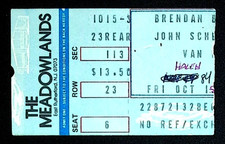 Van Halen Ticket Stub Meadowlands Eddie Fractures Wrist Rescheduled 10/15/1982 picture