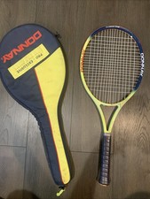Donnay Pro One Tennis Racquet Yellow/Blue 4 1/2 W/Cover Agassi OS Oversize picture