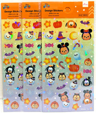 3 DAISO JAPAN Disney Tsum Tsum Character Halloween Design Stickers Mickey Minnie picture
