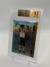 2007 Finest Gold Refractor 04/50 Brian Urlacher #98 BGS 9.5 GEM Bears HOF picture