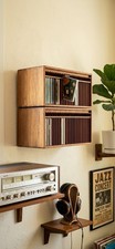 2x Of Rare VTG Kalmar Designs Teak CD Storage Racks  SpringEject Buttons 60 Slut picture