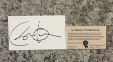 PRESIDENT Barack Obama SIGNED Index Card 3x5” Political W/COA Event Auto Cert picture