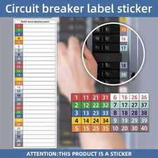4 Set-8 pcs/set New Circuit Breaker Sticker Weatherproof Circuit Breaker Labels picture