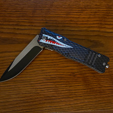 Kershaw KS1561-4 Assisted Pocketknife Black/Blue SS Plain Clip Point Liner Clip picture