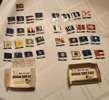  1950s Nabisco Shredded Wheat Cereal Premiums State Flag Sets B & C Mailers+Ceyl picture