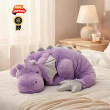 ARELUX Large 36in Cute Dragon Stuffed Animals Plush Toy Soft 36inch, Purple picture