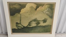 1960's Color Lithograph Abel Pann ~ Cain ~ 29