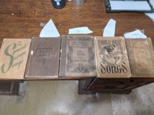 5 Antique Christian music Hymn books picture