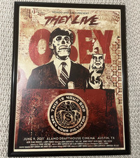 Shepard Fairey Obey Giant They Live Print #103/500 Hand Signed Numbered Mondo picture
