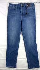 Express Women’s 90s Slim High Rise Jeans L 12 14 16 Light Wash FlexX Stretch NWT picture