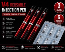 3 pack V4 60u Reusable Peptide Pen with two cartilage picture