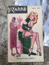Rare Vintage Bizarre Magazine Vol 3 1953 #1 Photographs Drawings Stories Art picture