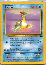 Lapras 25/62 Fossil Rare MP Pokemon TCG picture