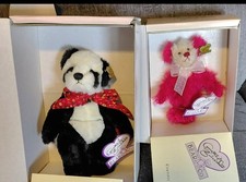 Annette Funicello Bears Lot Of 2 Brand New Original Box COA Tags Attached NRFB picture