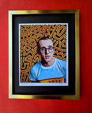 🔥ALEXANDER DULAC |  KEITH HARING Hand Signed Authentic Print COA/AP picture